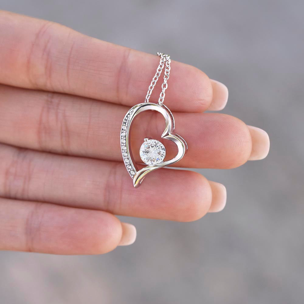 To My Beautiful Daughter - I love you - Forever Love Necklace