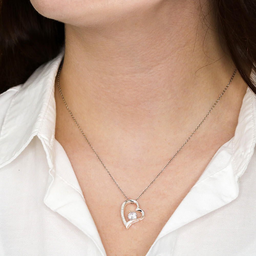 Eternal Rose Box - To My Love - With Heart Necklace & Real Rose