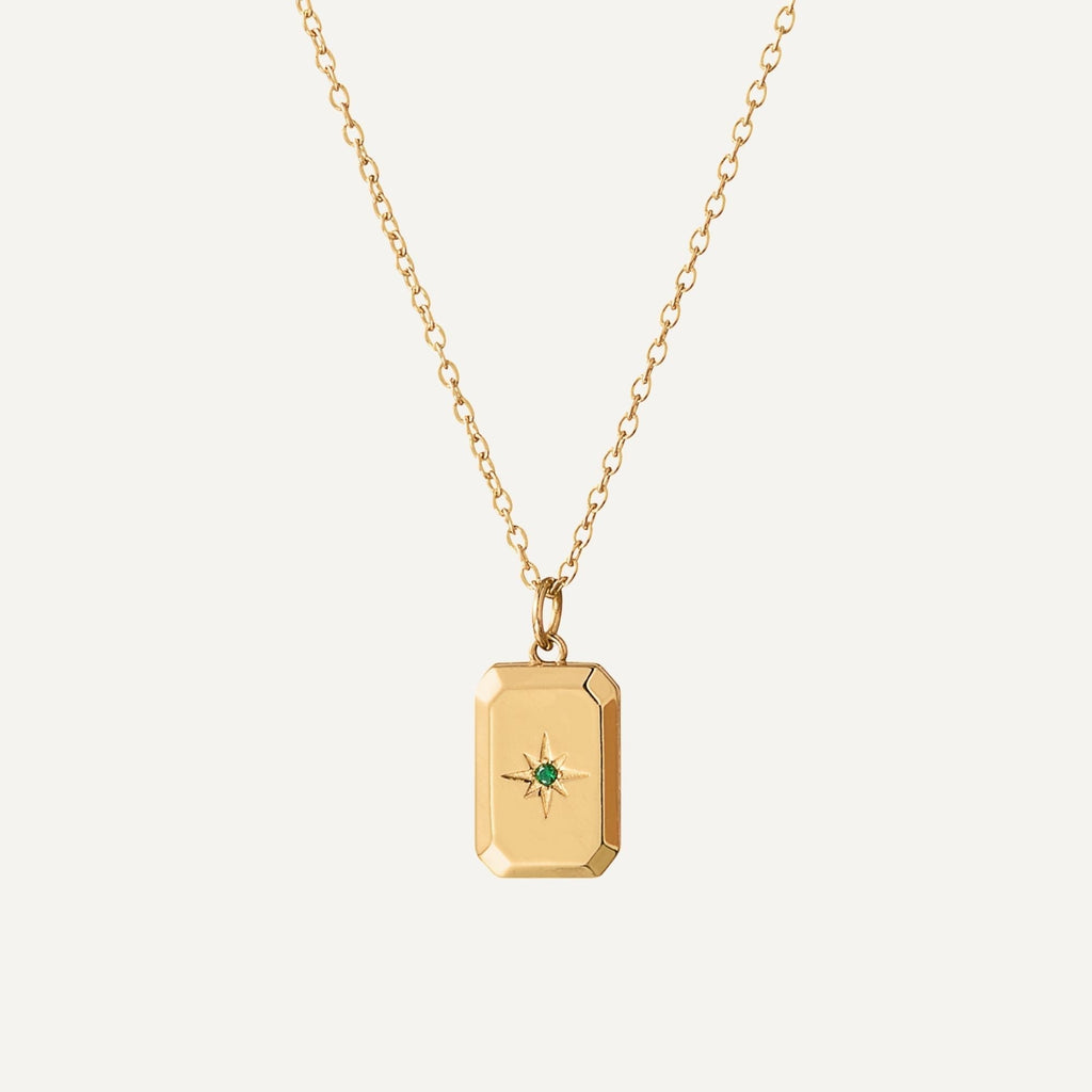 Locket Necklace with Birthstone