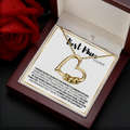 To The Best Mum In The World - Love Necklace With Engraved Pendant