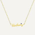 Customized Name Necklace with Birthstone