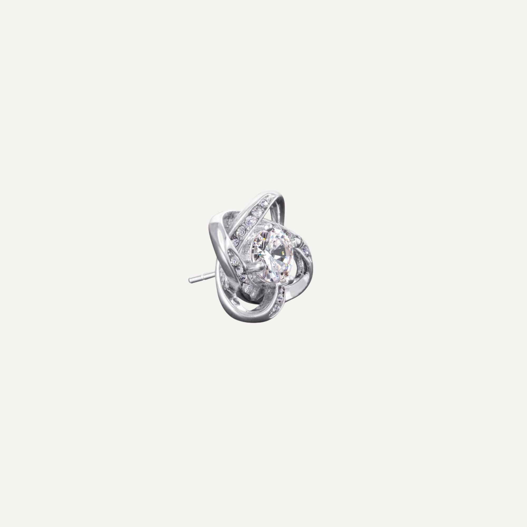 Diamond Knot Earrings