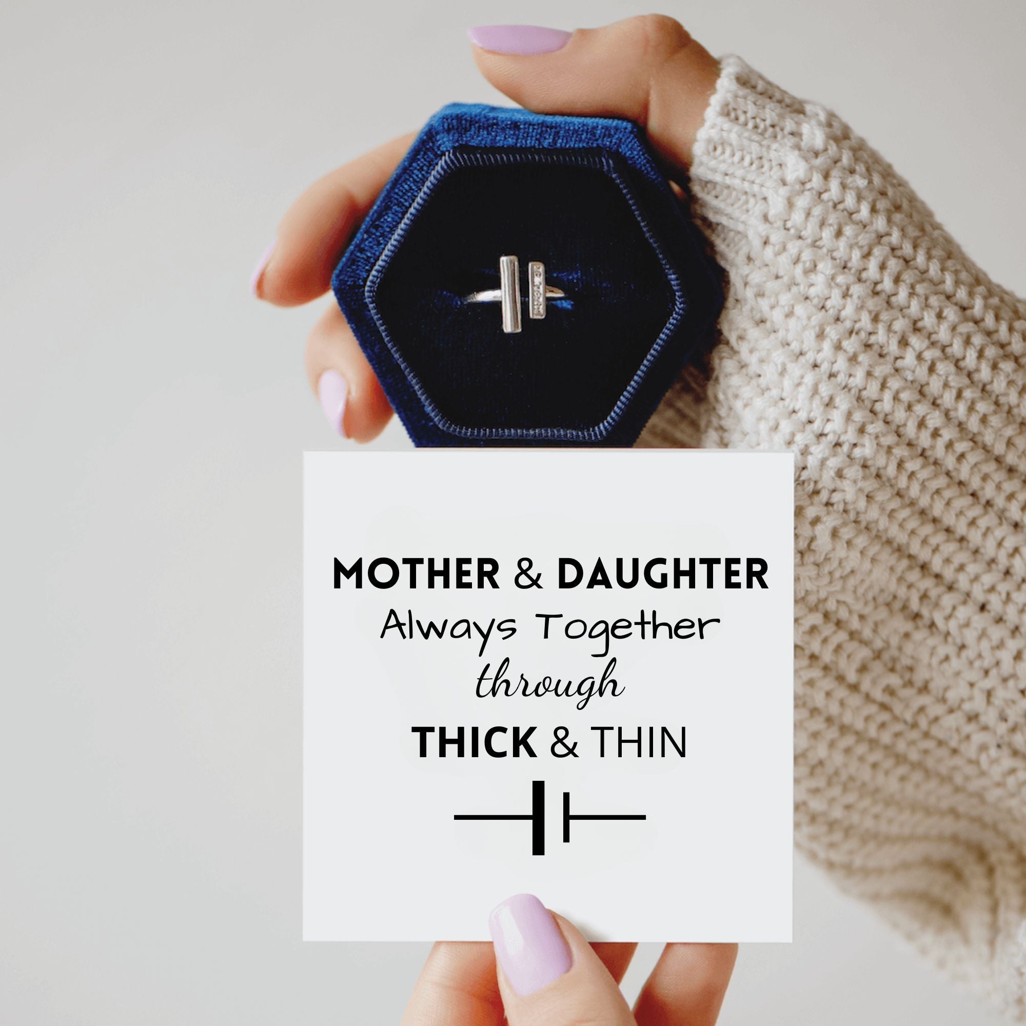 Mother & Daughter | Through Thick & Thin Ring