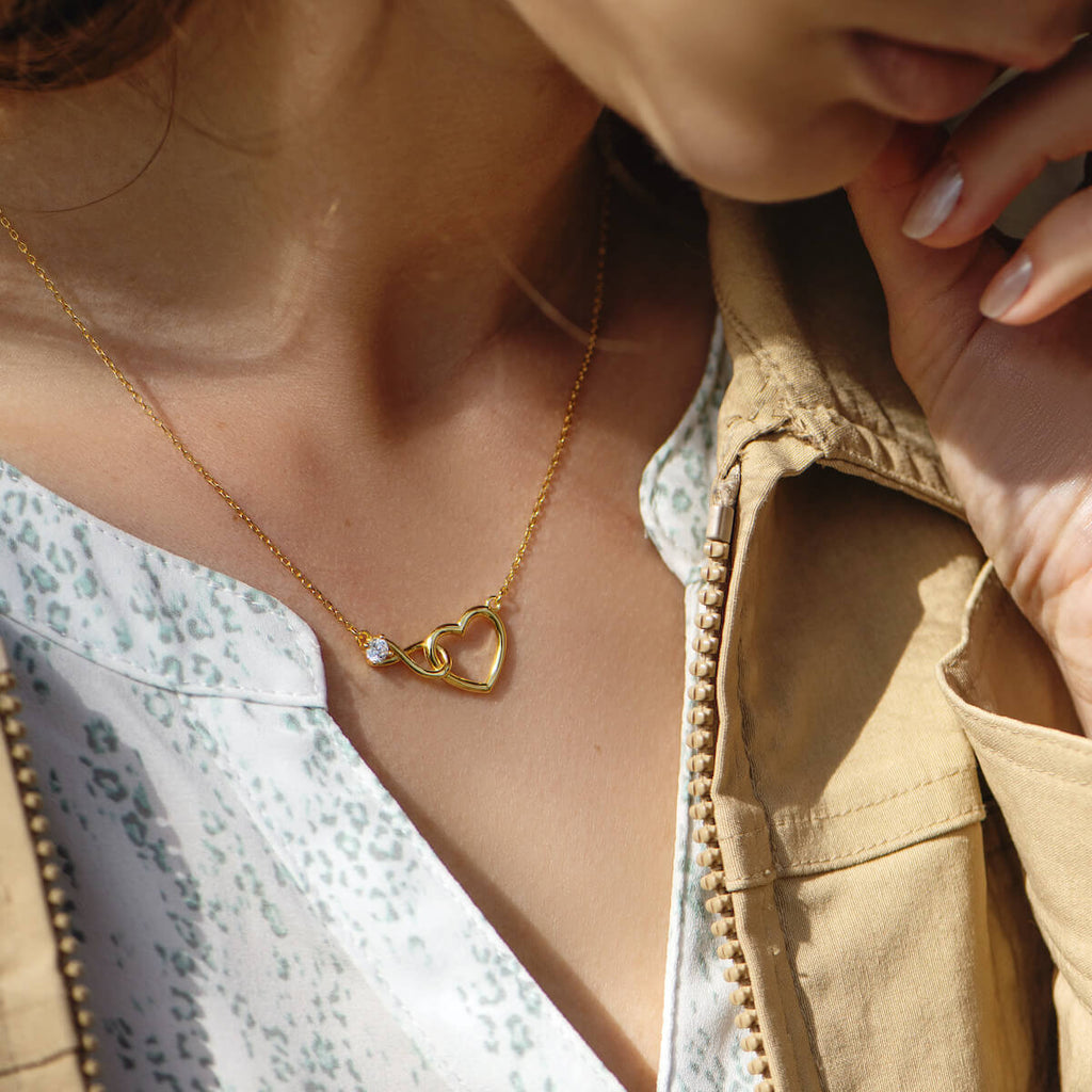 Moeder & Dochter - Infinity Hart Ketting - CustomLove.nl
