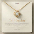 To My Daughter - I am Proud of You - Love Knot Necklace