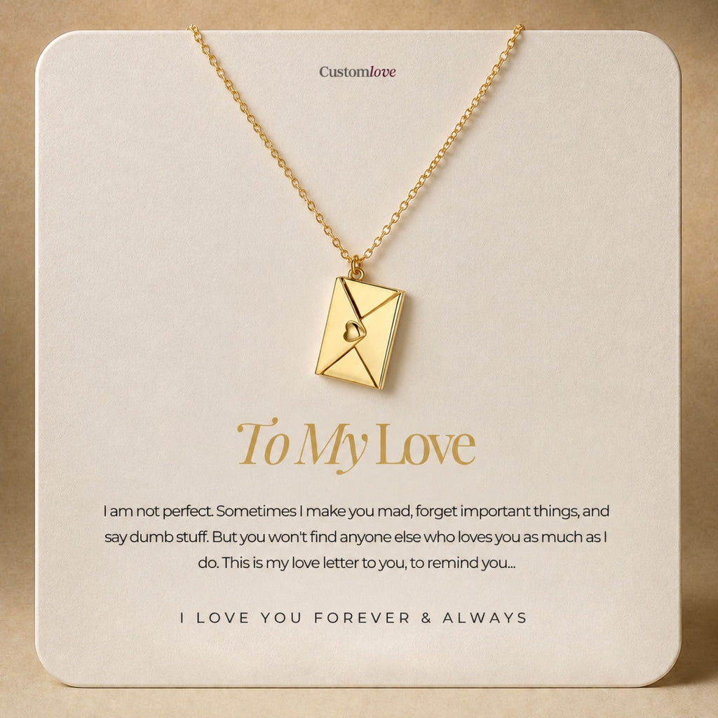 To My Love - Love Letter Necklace