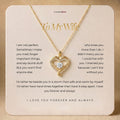 To My Wife – Engraved Double Hearts Necklace