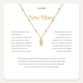New Mom - Tag Birthstone Necklace