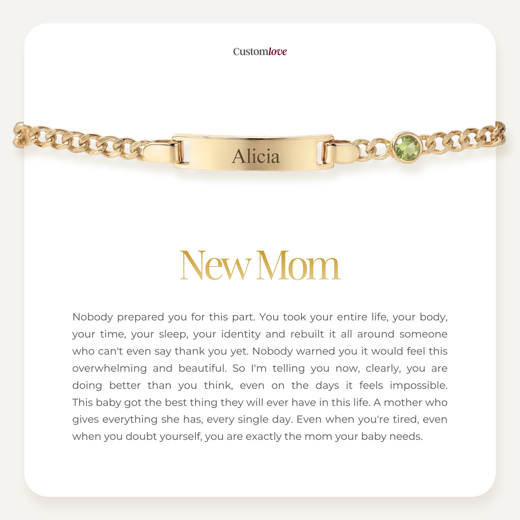 New Mom Birthstone Bracelet