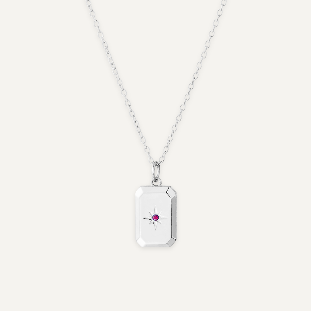 Locket Necklace with Birthstone