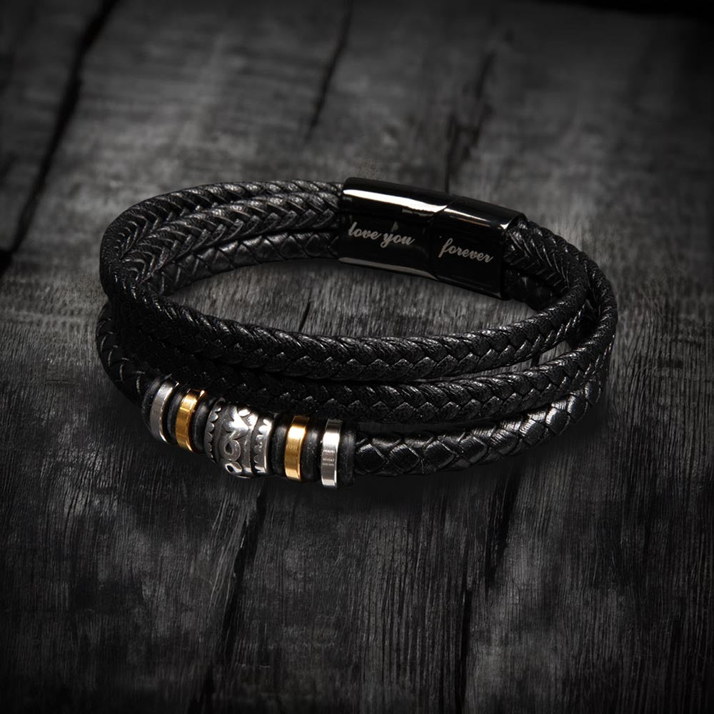 To My Man – Promise Leather Bracelet