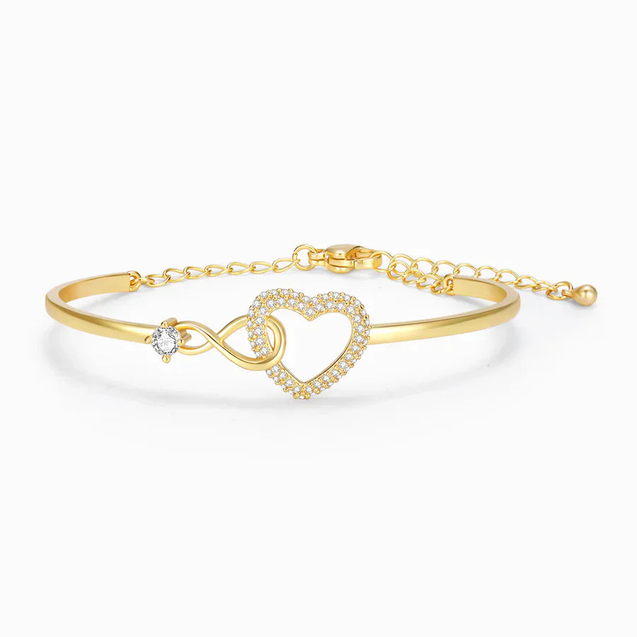 To My Daughter - Infinity Heart Bracelet