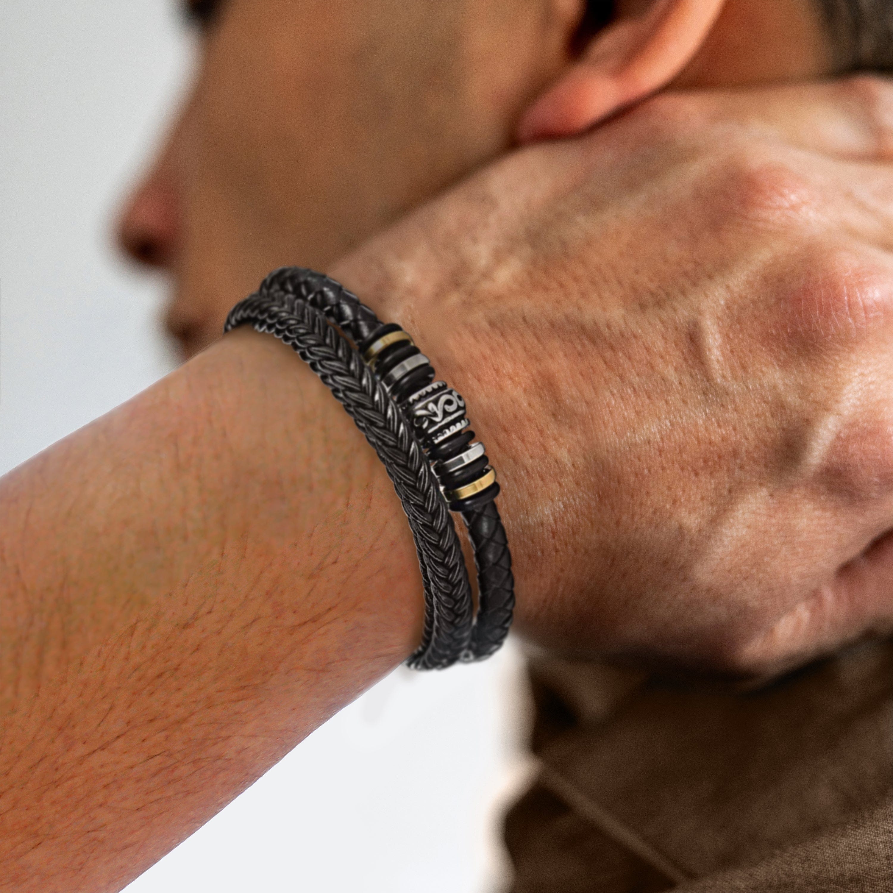 Aan Mijn Man - Belofte Leren Armband - CustomLove.nl