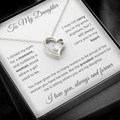 To My Daughter - I Am Proud of You - Forever Love Necklace